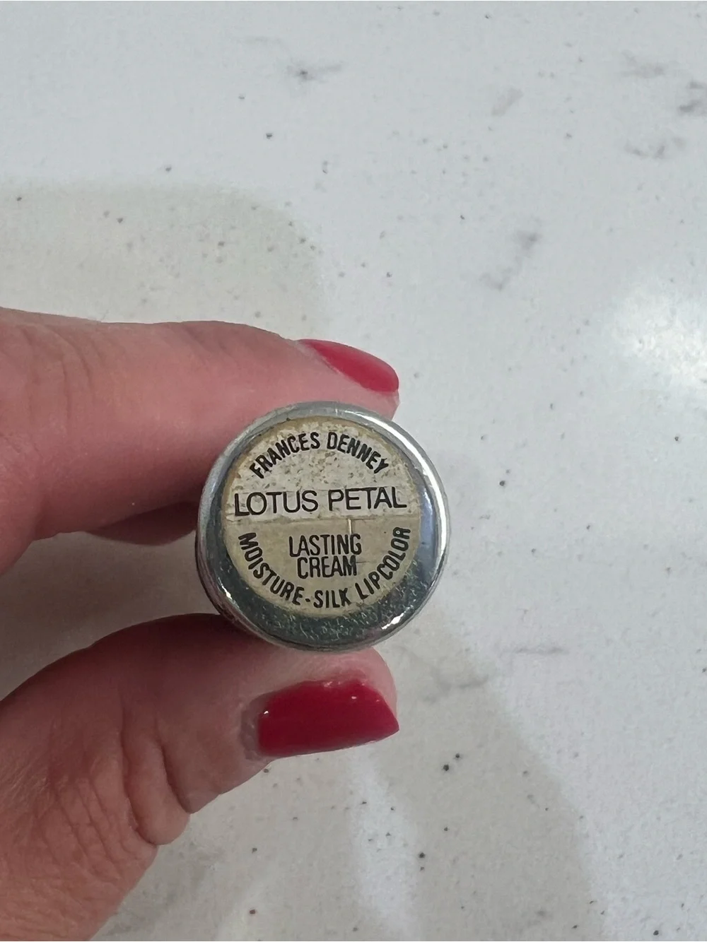 Frances Denney Vintage Collectible Lipstick Lotus Petal Lasting Cream Lipcolor